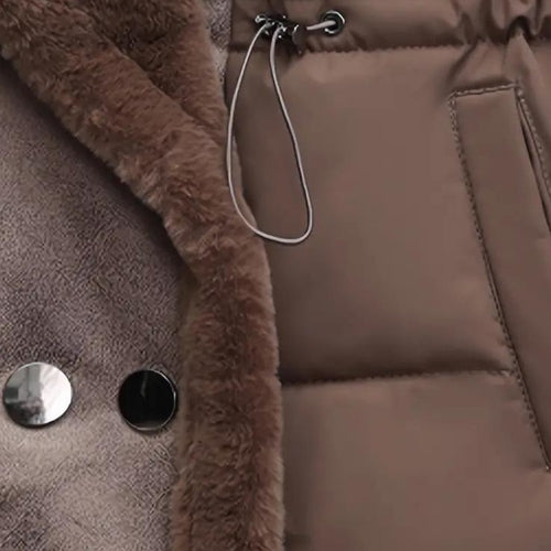 Drune | Fellgefütterte Pufferweste - Verstellbare Taille - Warme Schicht - Legere Winterbekleidung