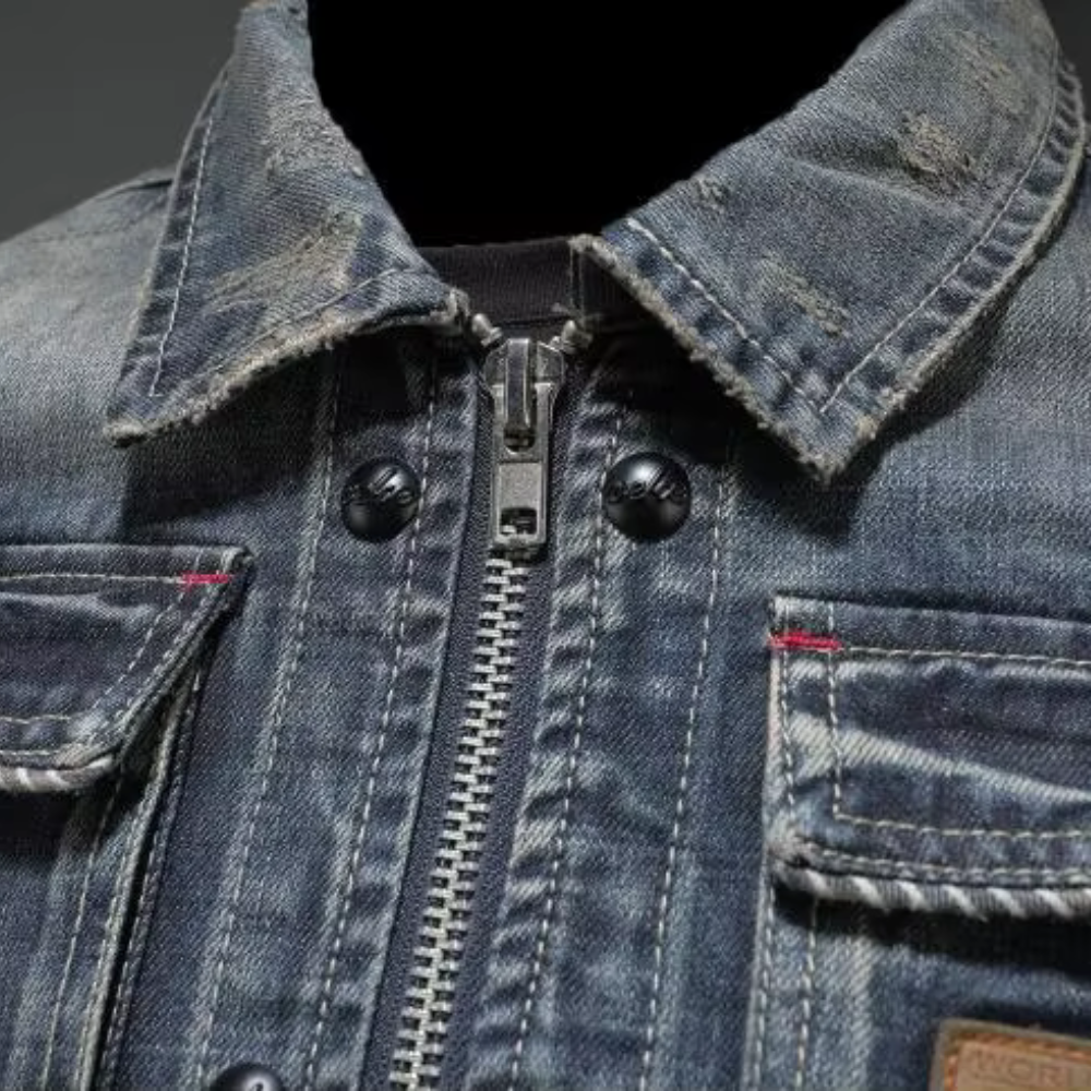 Drune | Denim Jeansjacke Für Männer Mit Modernem Schnitt