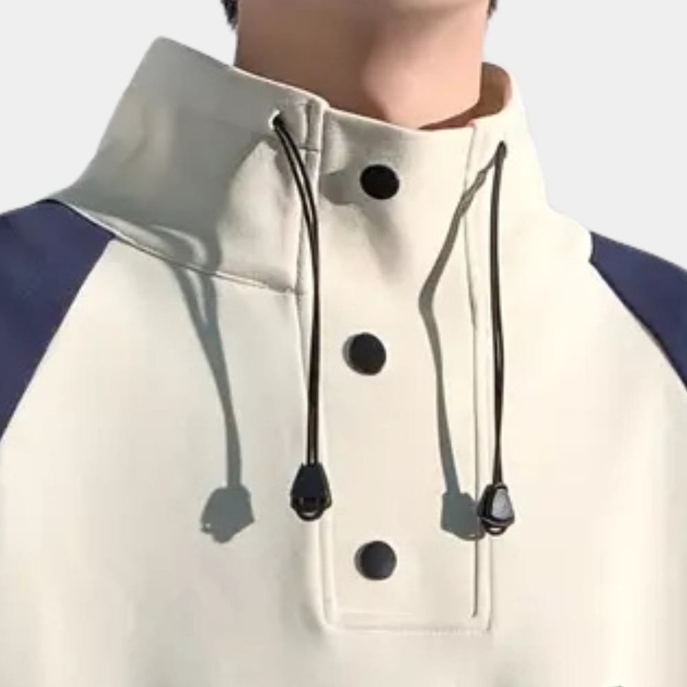 Drune | Herrenpullover mit Stehkragen
