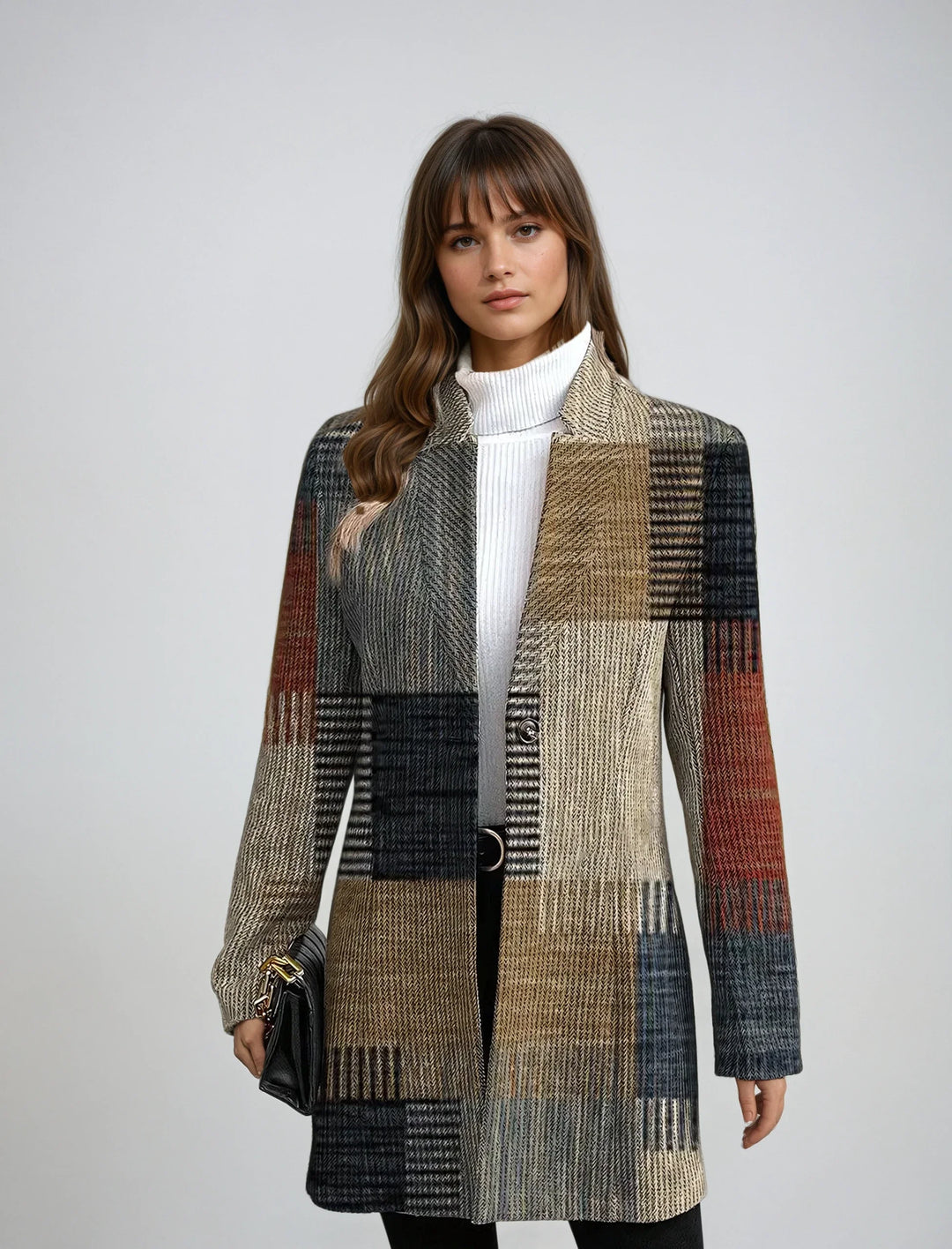 Drune | Elegant gemusterte Blazerjacke für Damen