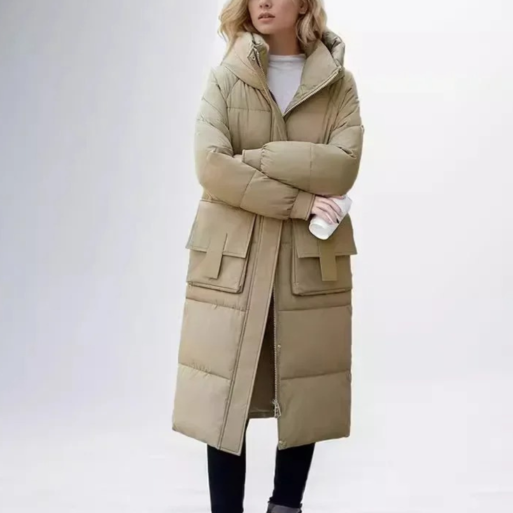 Drune | wattierte Jacke - Winterjacke mit Kapuze und Taschen