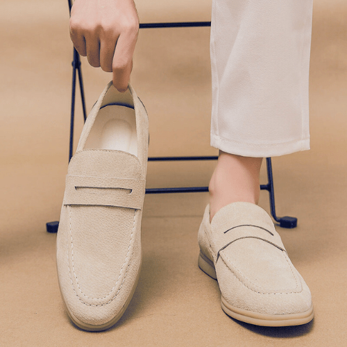 Drune | Slipper Herren Klassische Loafers Herren Luxuriöse Verarbeitung Echtes Leder
