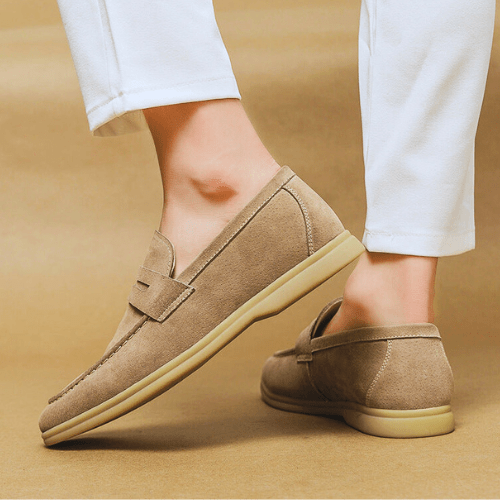 Drune | Slipper Herren Klassische Loafers Herren Luxuriöse Verarbeitung Echtes Leder