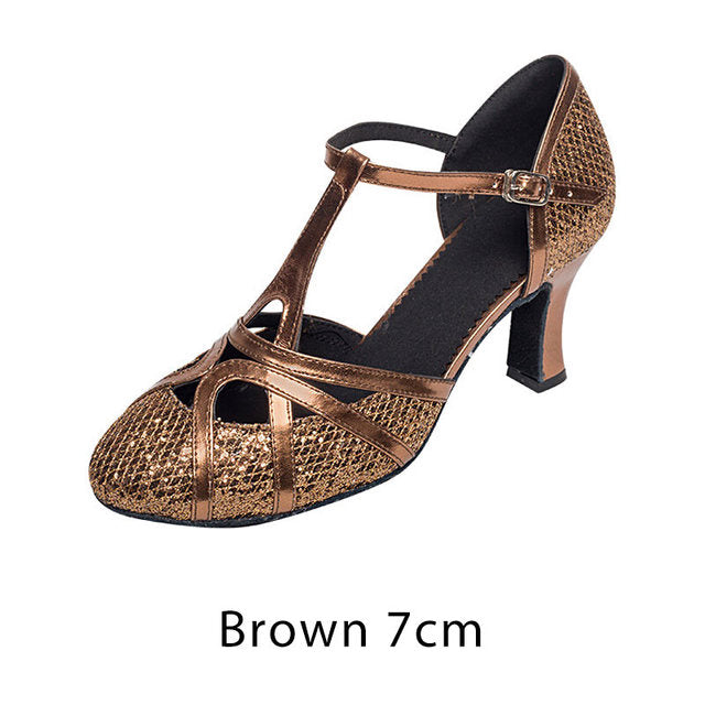 Drune | Salsa Tanzschuhe Damen Latein Tanzschuhe 7cm