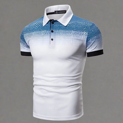 Drune | Gradient Herrenpoloshirt Stilvoll Sommer