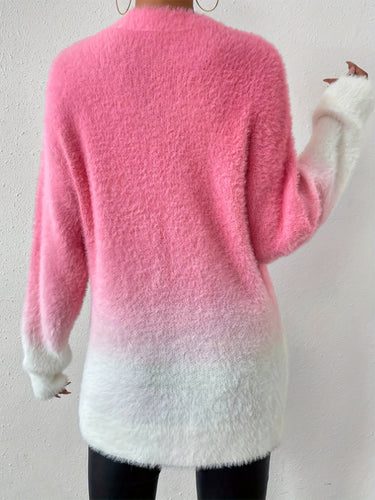 Drune | Graduierter Farbcrewneck Fuzzy Pullover