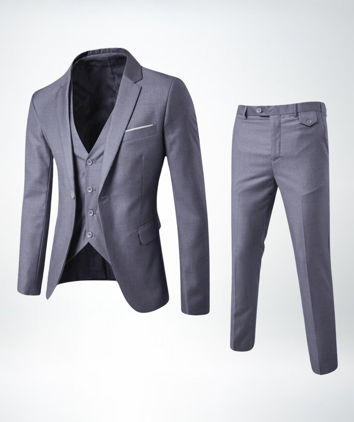 Drune Herren Slim Fit Business Anzug 2-teilig – Sakko & Hose