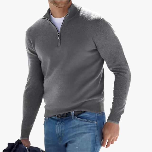 Drune | Strickpullover mit Reißverschluss - Eleganter Freizeit- und Business-Look