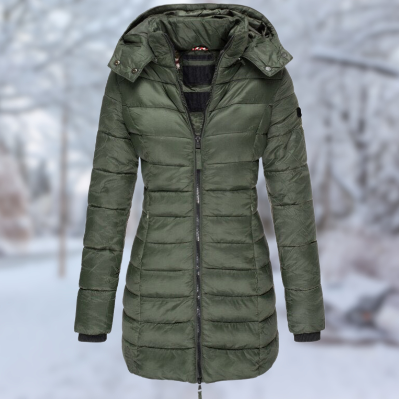 Drune | Stilvolle Halblange Winterjacke Für Damen