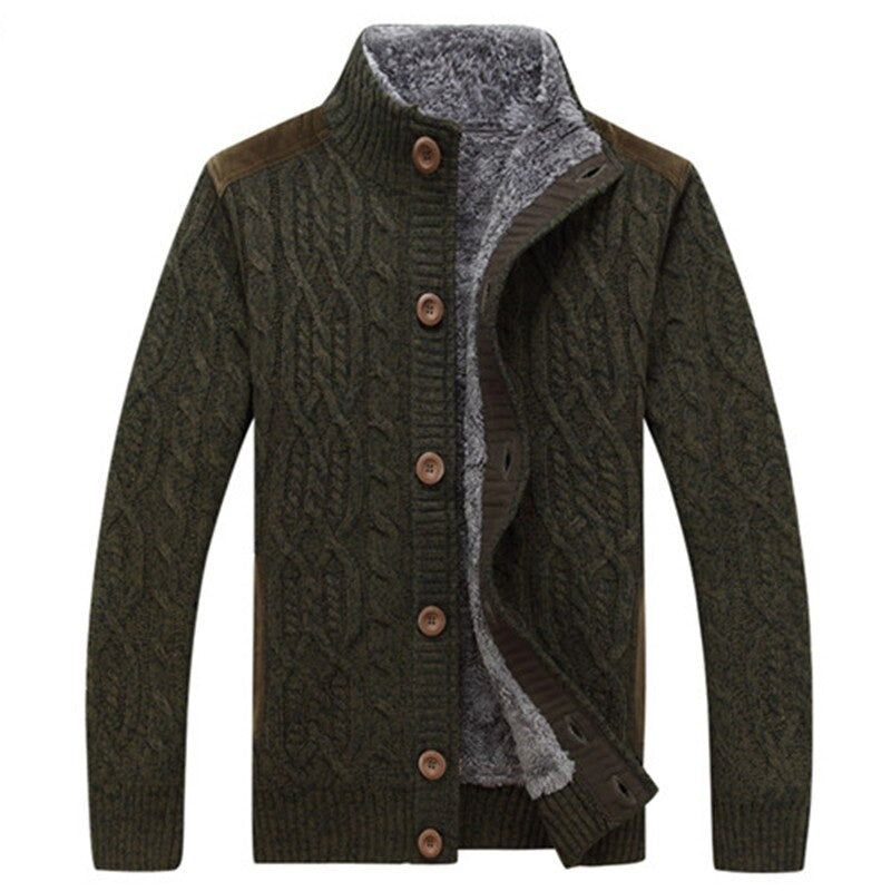 Drune | Strickjacke mit Plüschfutter