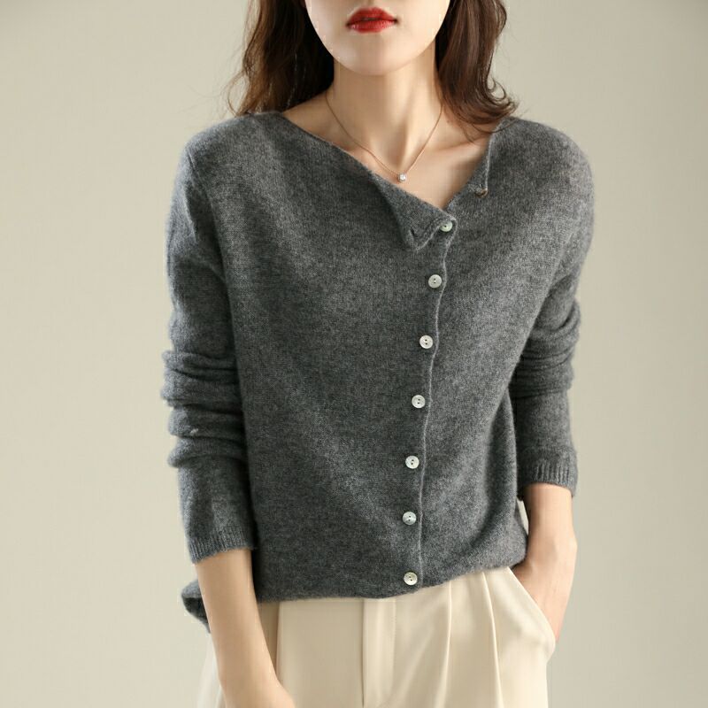 Drune | Strickjacke - Weiches Strick - Knopfverschluss - Bequemer, lässiger Schnitt