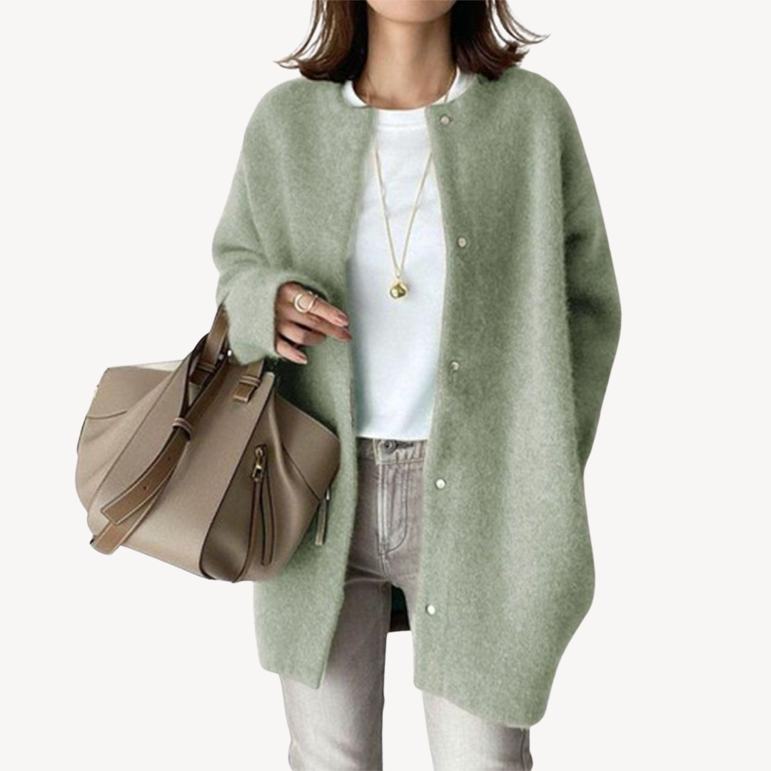 Drune | Damen Knopfleiste Strickjacke