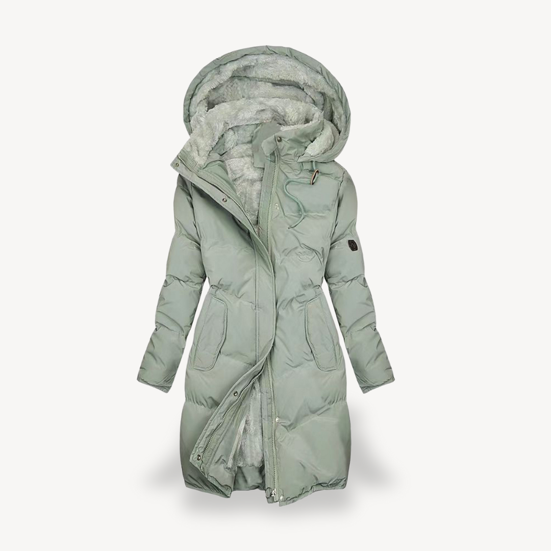 Drune | Damen Pufferjacke mit Kunstpelzfutter