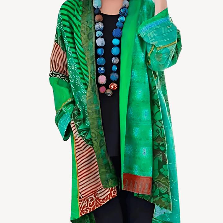 Drune | Gemusterter Kimono-Cardigan für Frauen