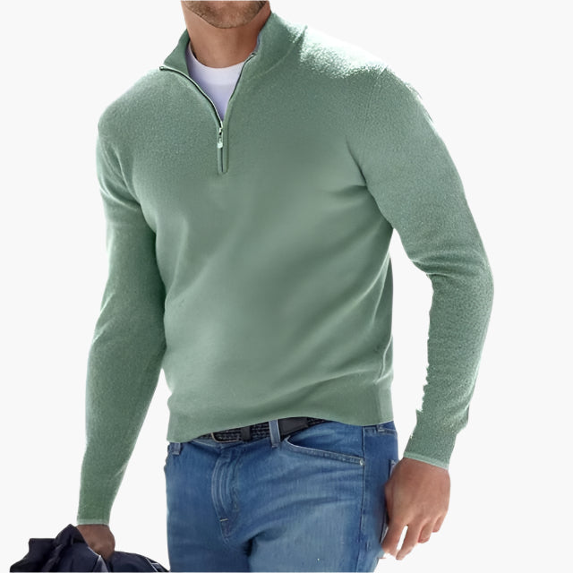 Drune | Strickpullover mit Reißverschluss - Eleganter Freizeit- und Business-Look