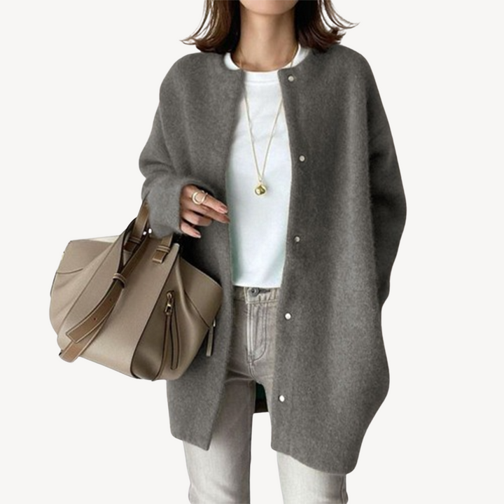 Drune | Damen Knopfleiste Strickjacke