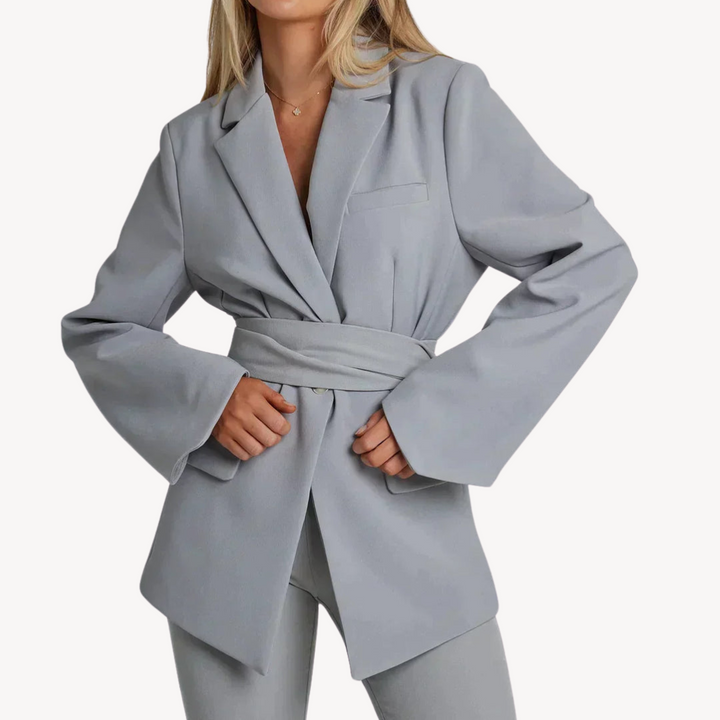 Drune | Damen Gürtel-Blazer – Elegante Anzugjacke
