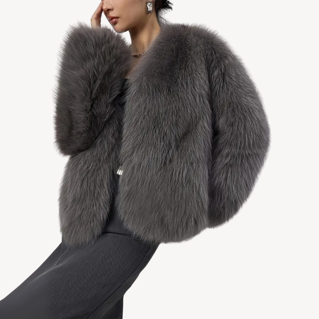 Drune | Damen Winterjacke Kunstpelz Mantel