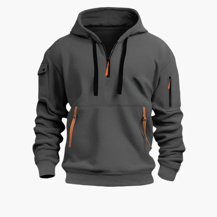 Drune | Kapuzenpullover mit Reißverschluss - Funktionaler Freizeit-Hoodie für Alltag & Outdoor
