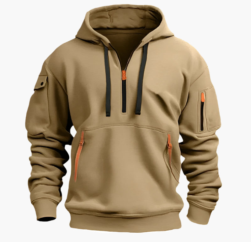 Drune | Kapuzenpullover mit Reißverschluss - Funktionaler Freizeit-Hoodie für Alltag & Outdoor