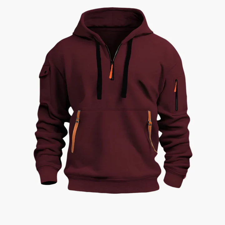 Drune | Kapuzenpullover mit Reißverschluss - Funktionaler Freizeit-Hoodie für Alltag & Outdoor