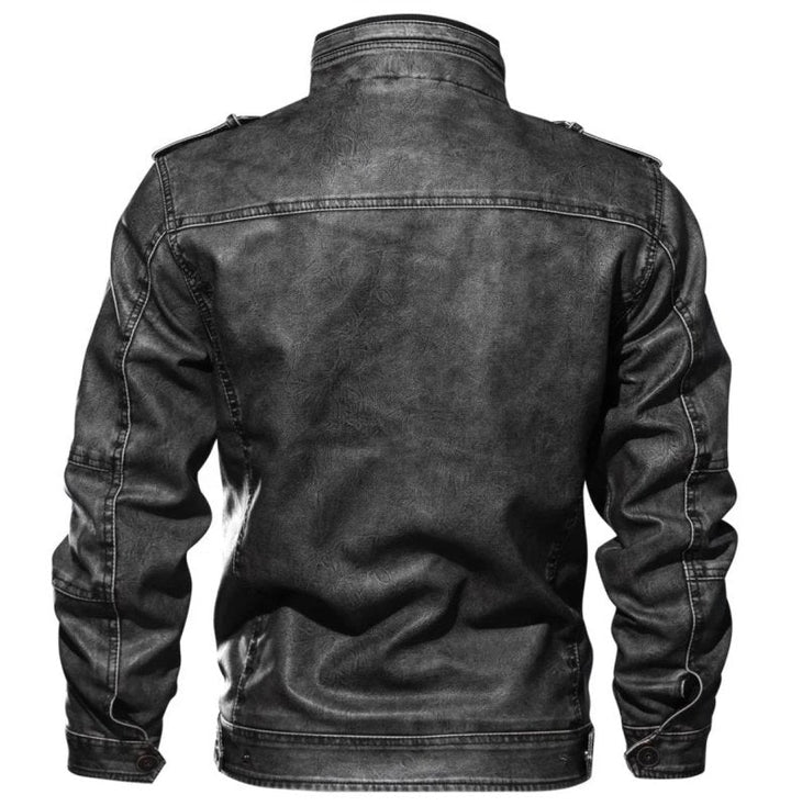 Drune | Herren Slim-Fit Bikerjacke