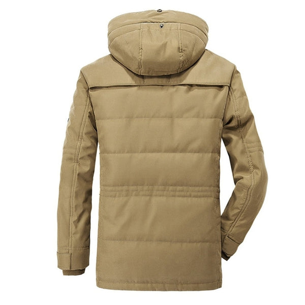 Drune | Outdoor Winterjacke mit Abnehmbarer Kapuze und Fleece-Futter - Funktionale Freizeitjacke für kalte Tage
