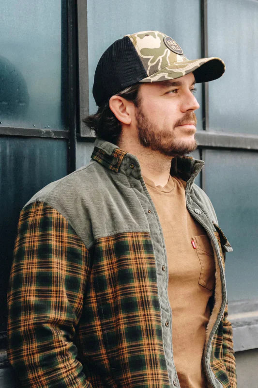 Drune | Outdoor Flanelljacke im Holzfäller-Stil mit Fleece - Freizeit- und Arbeitsjacke