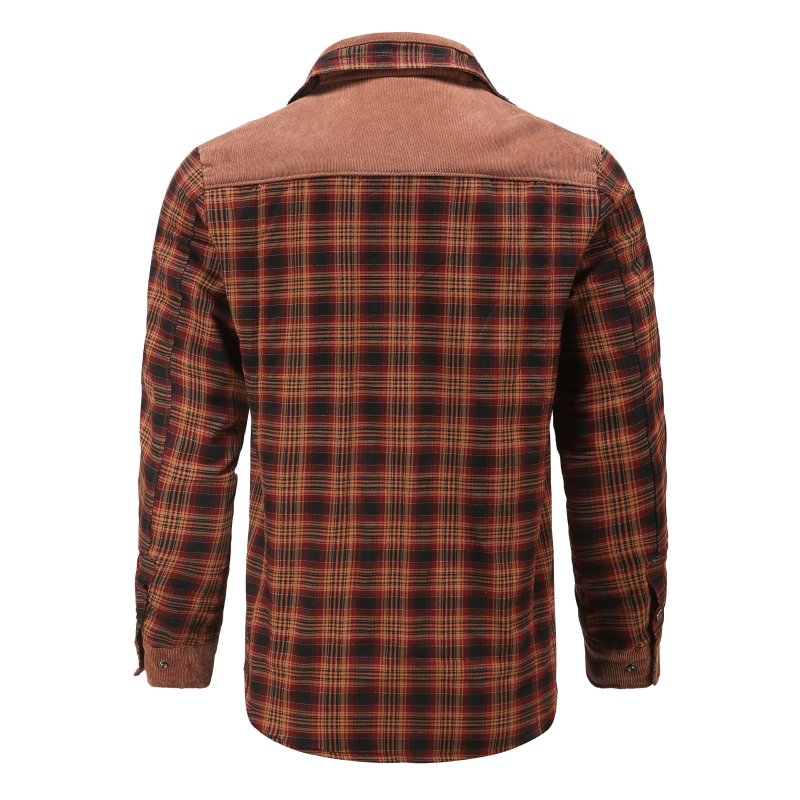 Drune | Outdoor Flanelljacke im Holzfäller-Stil mit Fleece - Freizeit- und Arbeitsjacke