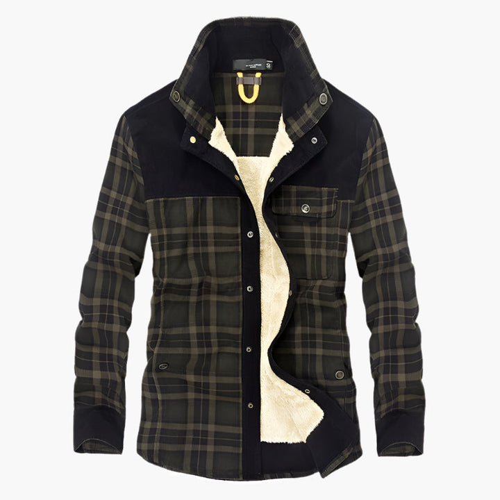 Drune | Outdoor Flanelljacke im Holzfäller-Stil mit Fleece - Freizeit- und Arbeitsjacke