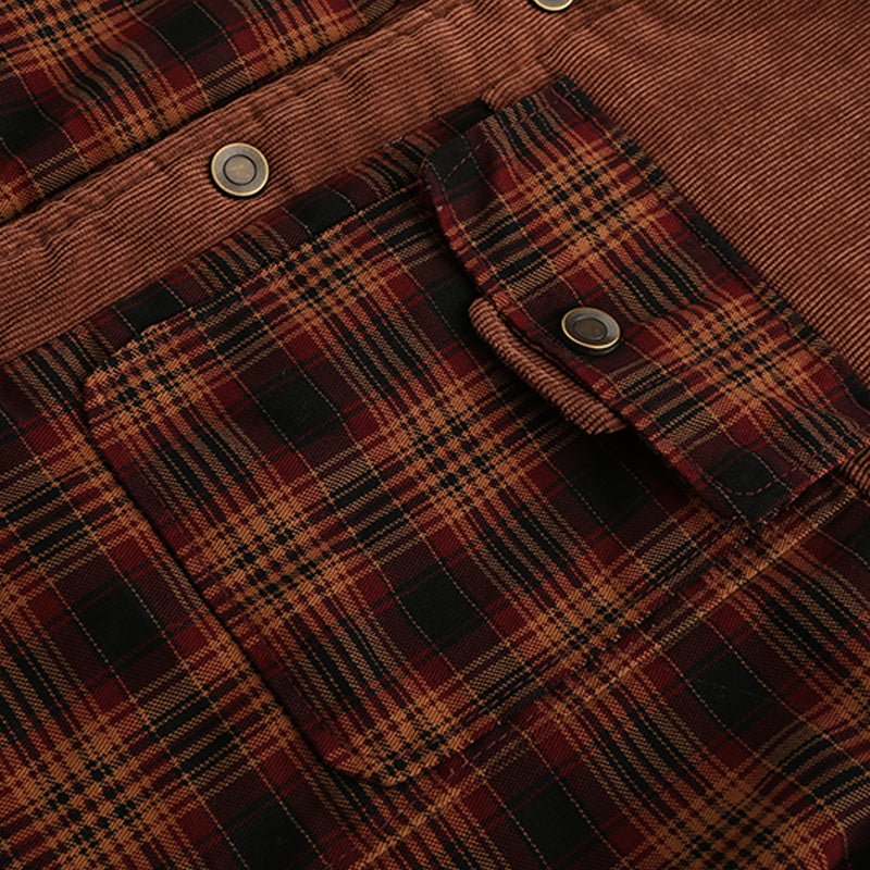Drune | Outdoor Flanelljacke im Holzfäller-Stil mit Fleece - Freizeit- und Arbeitsjacke