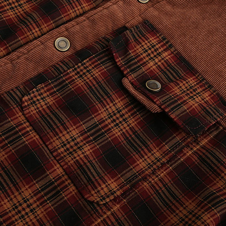 Drune | Outdoor Flanelljacke im Holzfäller-Stil mit Fleece - Freizeit- und Arbeitsjacke