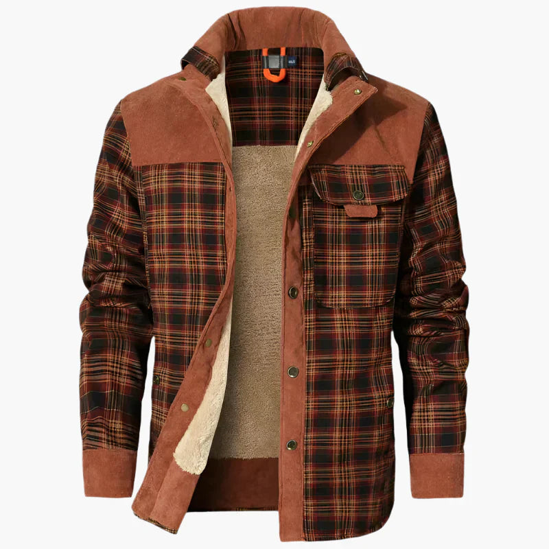 Drune | Outdoor Flanelljacke im Holzfäller-Stil mit Fleece - Freizeit- und Arbeitsjacke