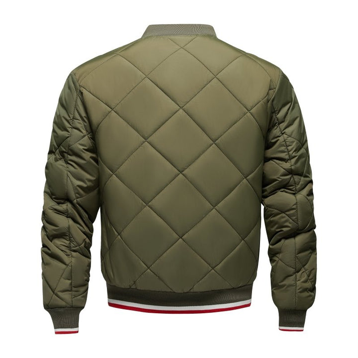 Drune | Herren Rauten Stepp Bomberjacke