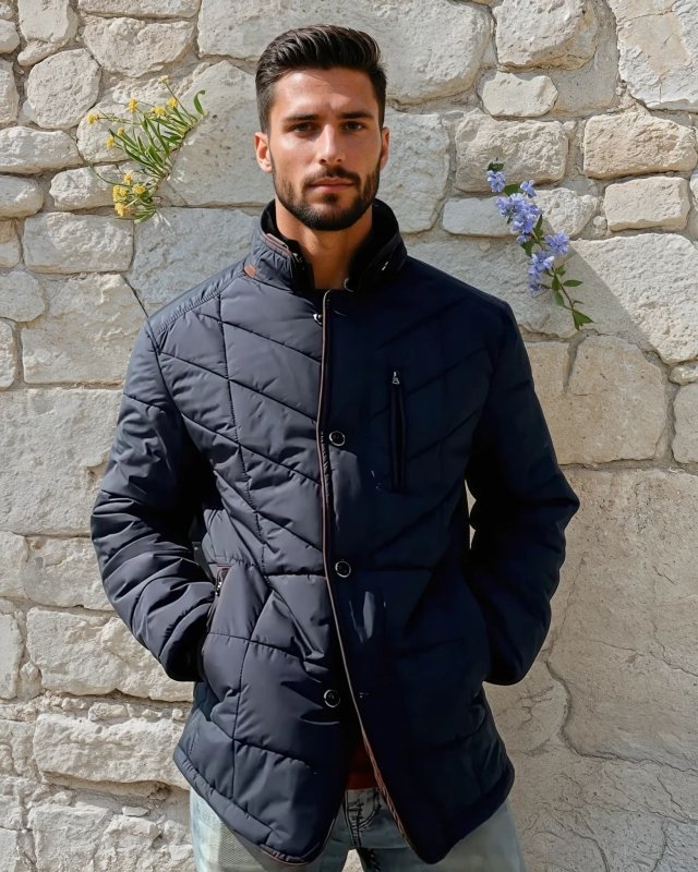 Drune | Steppjacke im eleganten Business-Stil mit abnehmbarem Kunstfellkragen - Perfekt für Freizeit und Büro