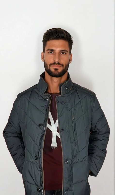 Drune | Steppjacke im eleganten Business-Stil mit abnehmbarem Kunstfellkragen - Perfekt für Freizeit und Büro