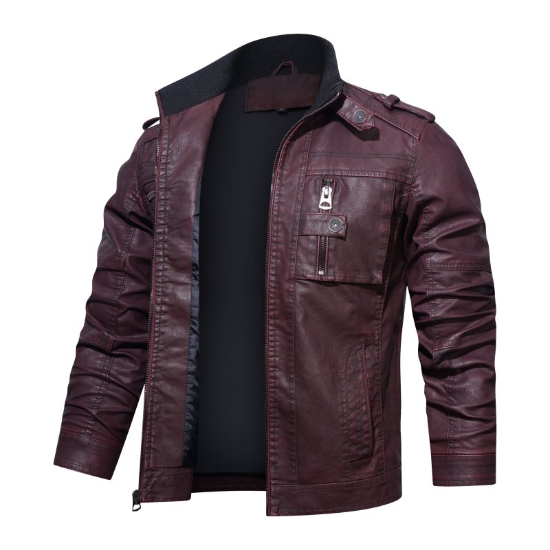Drune | Herren Slim-Fit Bikerjacke