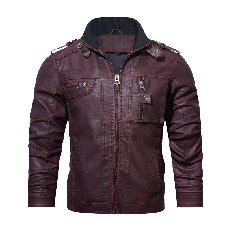 Drune | Herren Slim-Fit Bikerjacke