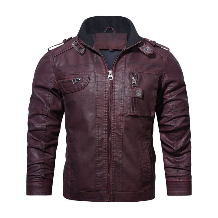 Drune | Herren Slim-Fit Bikerjacke