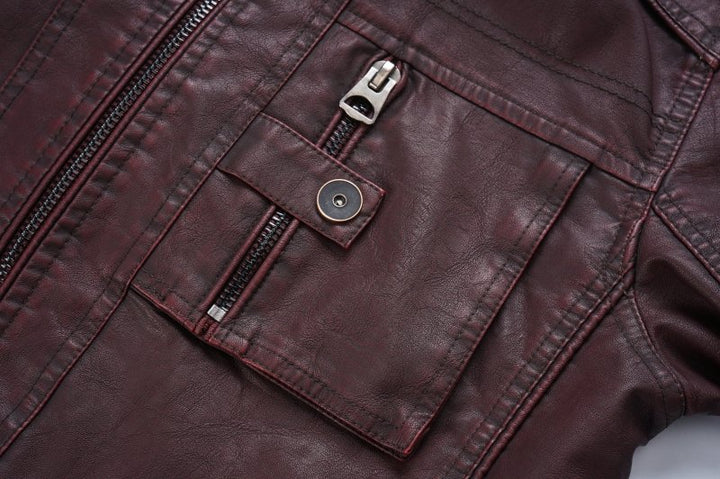 Drune | Herren Slim-Fit Bikerjacke