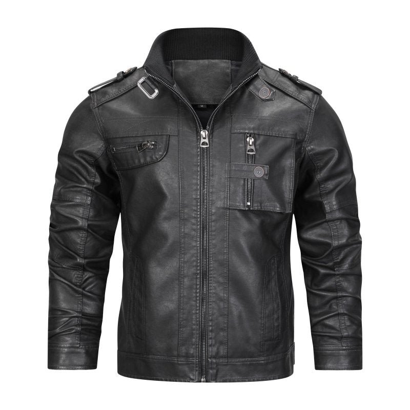 Drune | Herren Slim-Fit Bikerjacke
