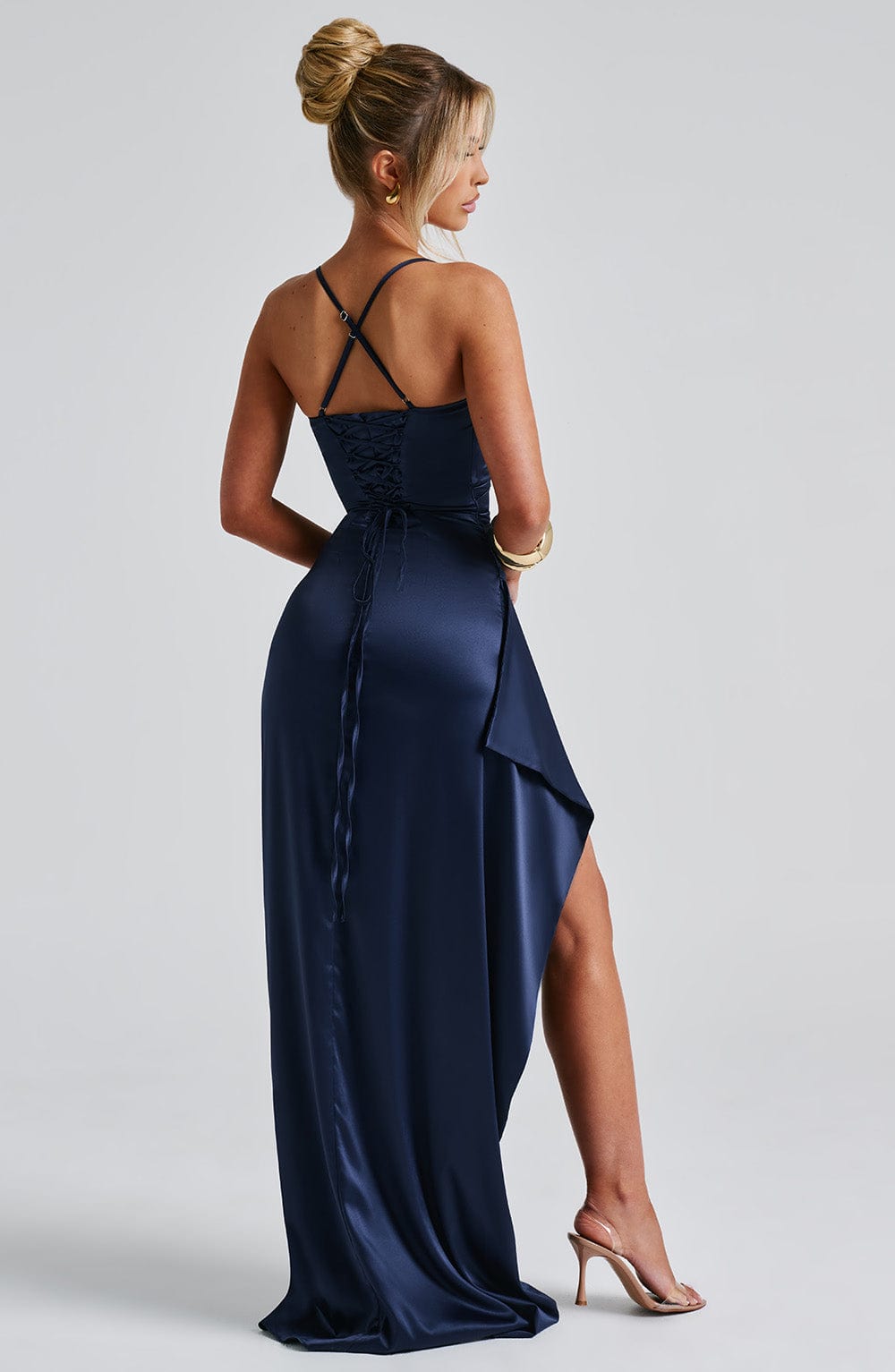 Drune | Marineblaues Maxikleid