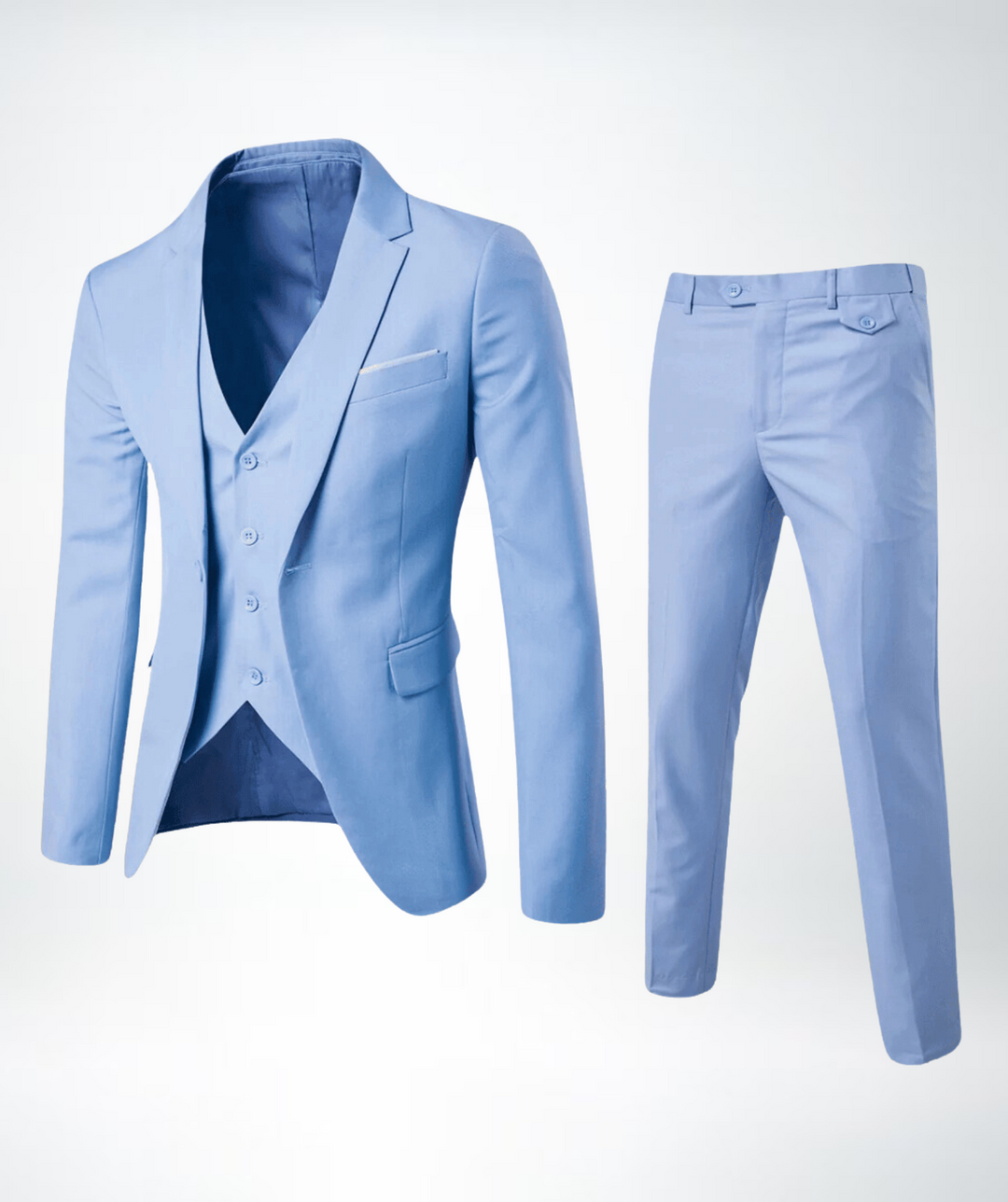 Drune Herren Slim Fit Business Anzug 2-teilig – Sakko & Hose