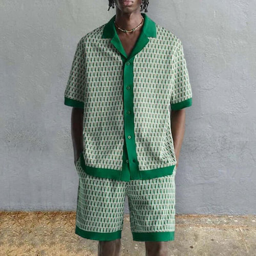 Drune | Herren Trendiges Shirt & Kurze Hose Sommeroutfit