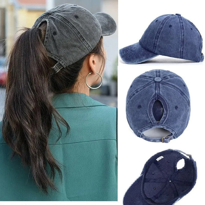 Drune | Pferdeschwanz Baseballcap mit Atmungsaktivem Komfort und Uv Schutz