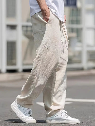 Drune | Baggy Leinenhose Luftige Sommerhose Mit Weichem Tragekomfort