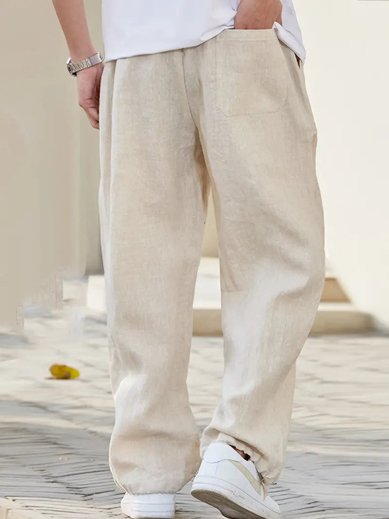 Drune | Baggy Leinenhose Luftige Sommerhose Mit Weichem Tragekomfort