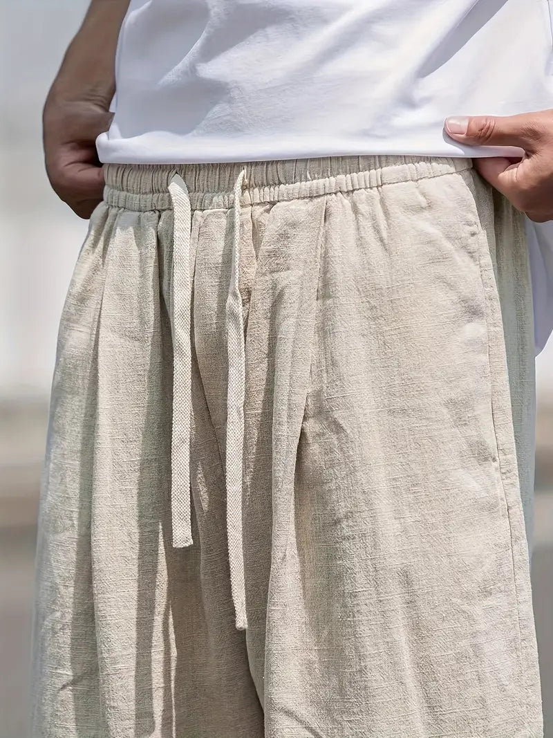 Drune | Baggy Leinenhose Luftige Sommerhose Mit Weichem Tragekomfort