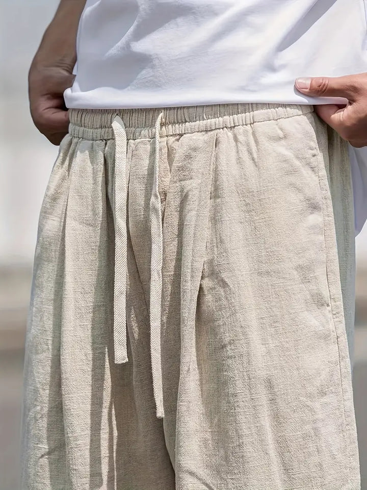 Drune | Baggy Leinenhose Luftige Sommerhose Mit Weichem Tragekomfort