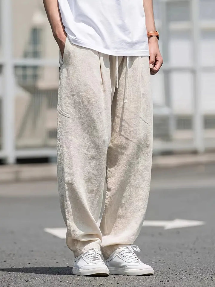 Drune | Baggy Leinenhose Luftige Sommerhose Mit Weichem Tragekomfort